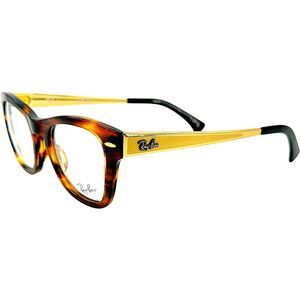 Ray Ban RB0707VM Unisex Plastic Eyeglass Frame 2144 Striped Havana 48-21